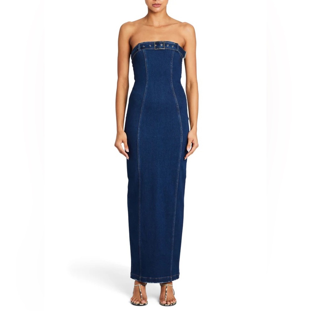 SER.O.YA AALIYAH DRESS- denim dress